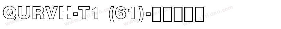 QURVH-T1 (61)字体转换